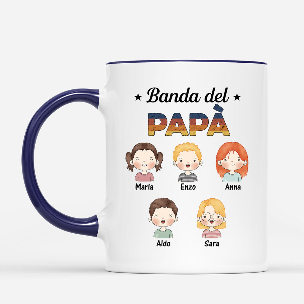 0845MOT2 Regali personalizzati tazza la banda di papa nonno figli nipoti papa nonno_19a364ea 3da2 4973 b06d 97df101ef68c