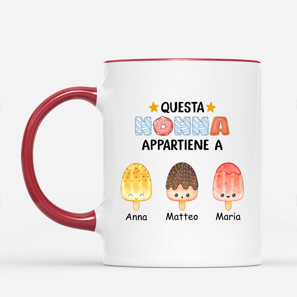 0876MOT2 Regali personalizzati tazze figli nipoti mamma nonna