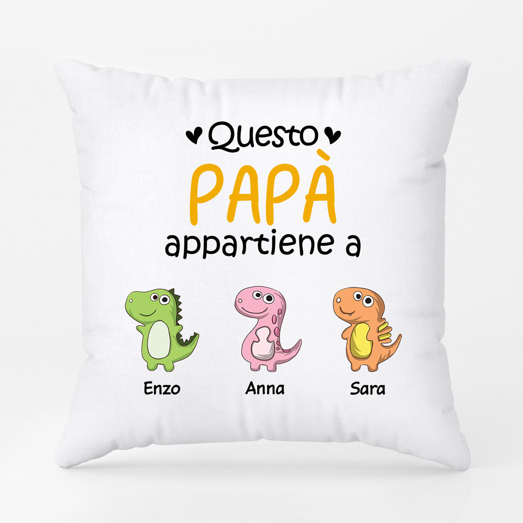 0879POT1 Regali personalizzati cuscini dinosauri papa nonno_1f378236 4610 4784 854a 996fed1aceb4
