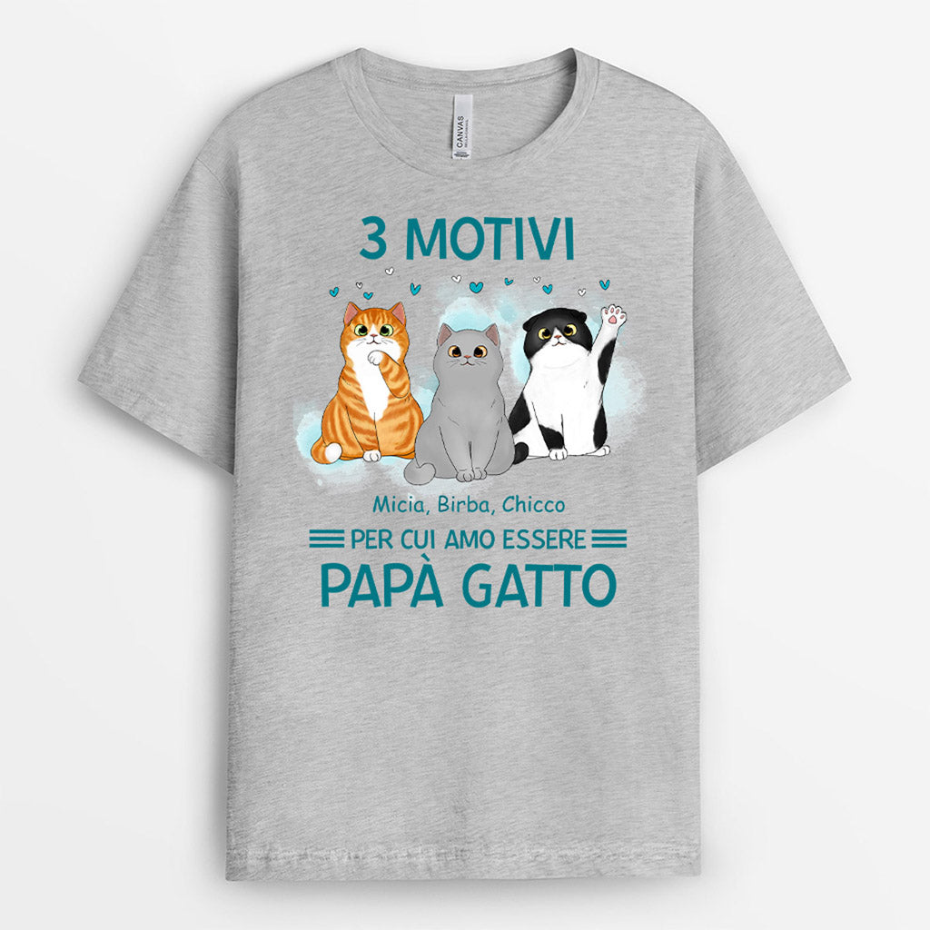 0891AOT2 Regali personalizzati magliette mamma gatto amanti dei gatti