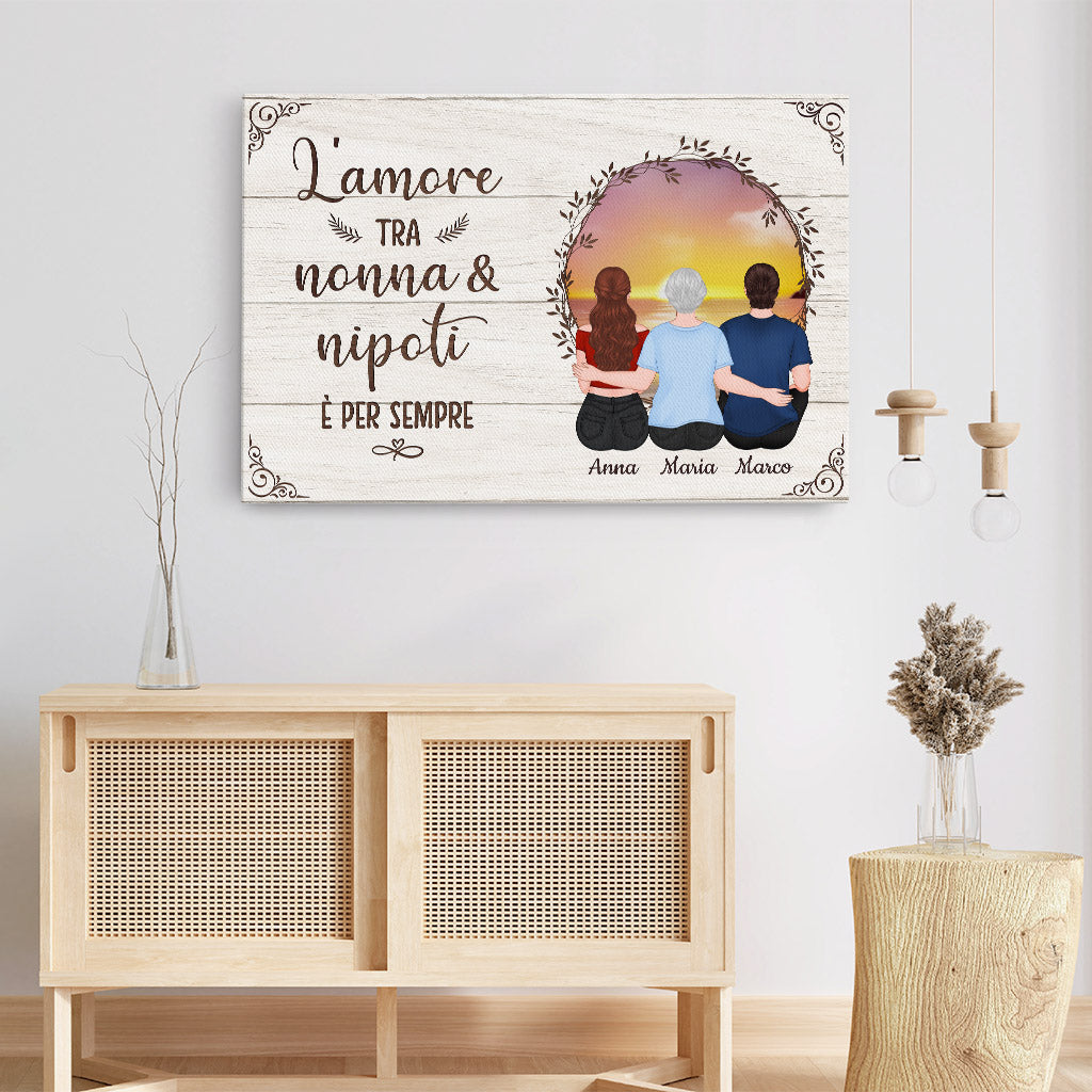 0918COT3 Regali personalizzati tela mamma figli mamma nonna