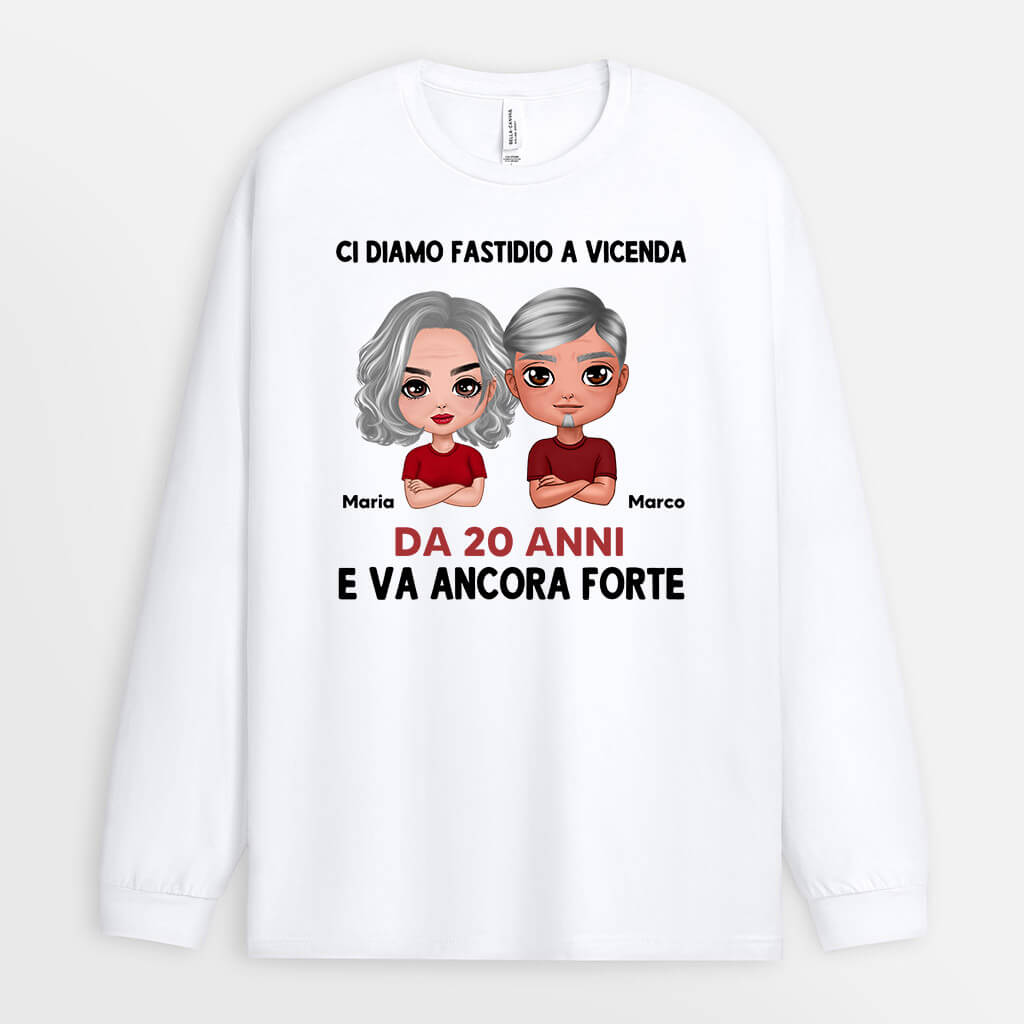 I Primi 25 Anni di Matrimonio Regalo Anniversario Divertente Maglietta :  : Moda