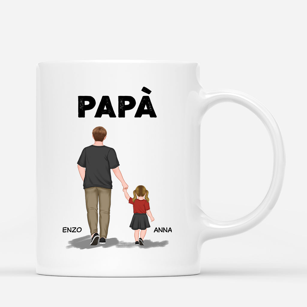 0909MOT1 Regali personalizzati tazza nipoti figli papa nonno