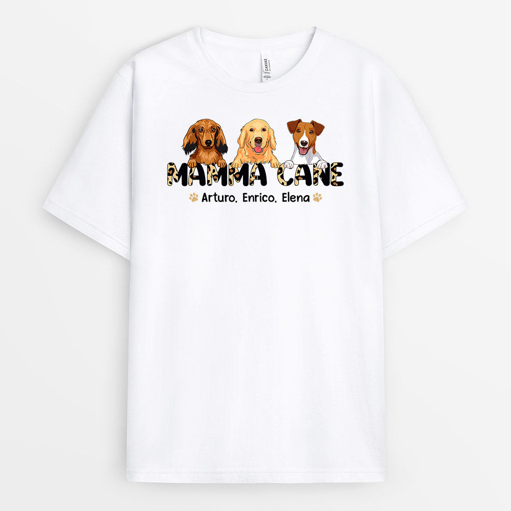 0920AOT1 Regali personalizzati maglietta cane amanti dei cani