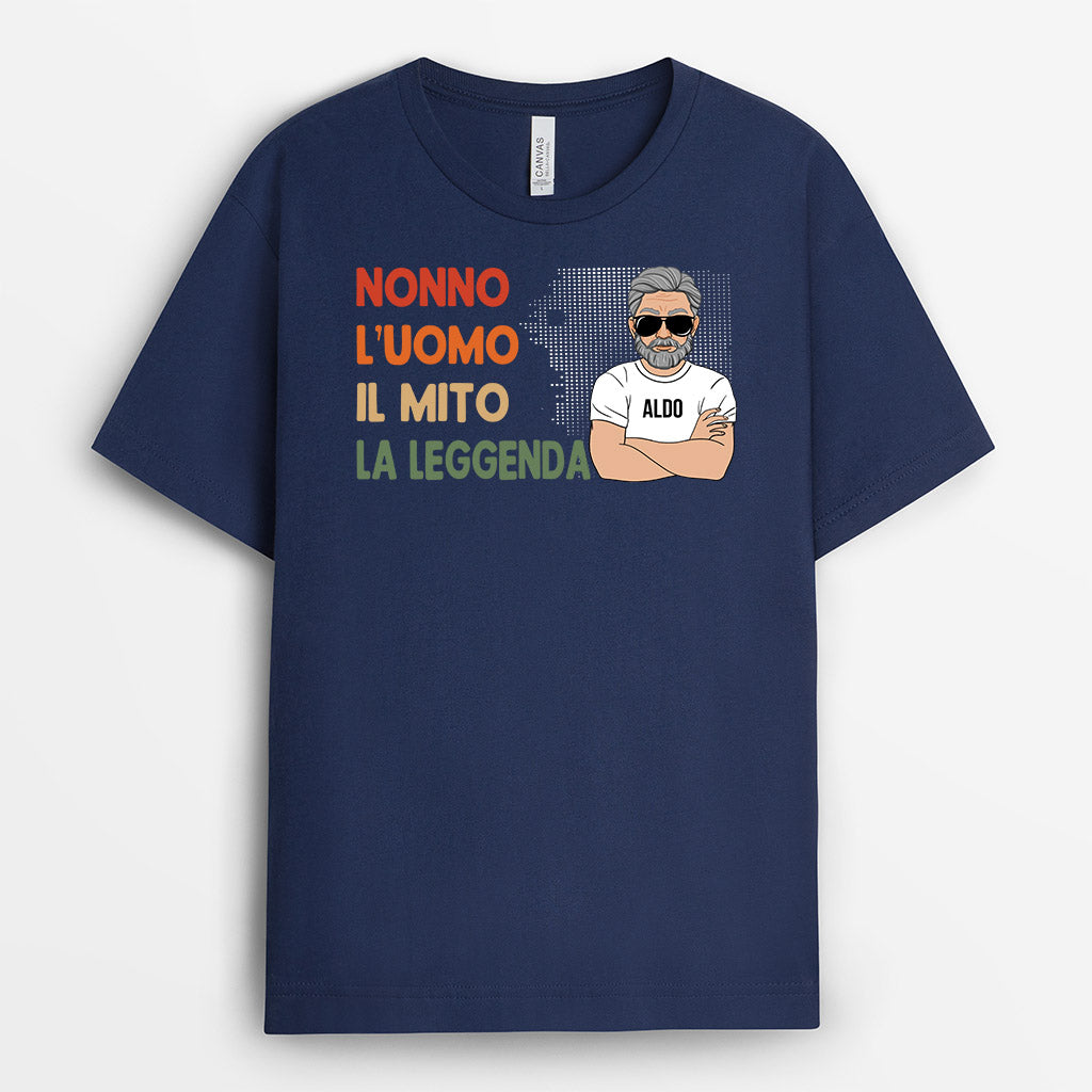 0923AOT2 Regali personalizzati maglietta papa papa nonno