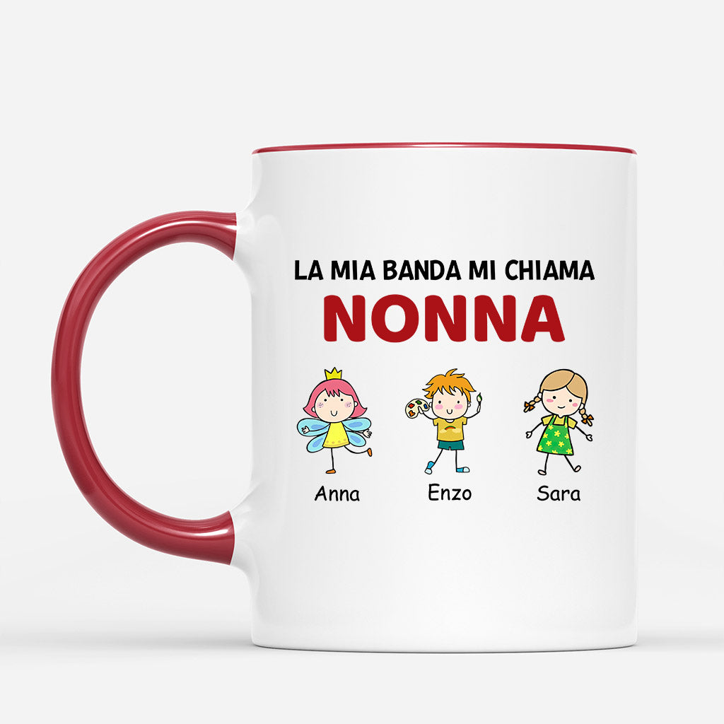 0956MOT2 Regali personalizzati tazza banda mamma nonna