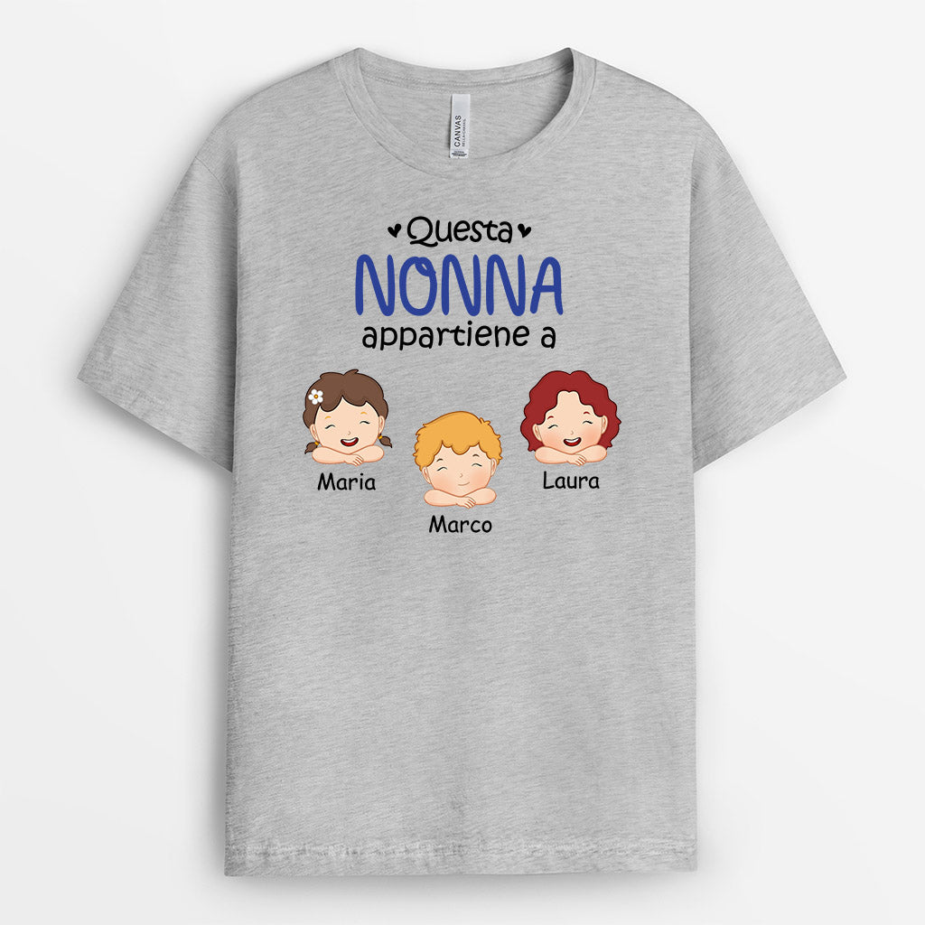 1025AOT2 Regali personalizzati magliette mamma nonna