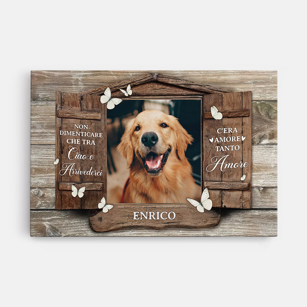 1036COT1 Regali personalizzati tela commemorativo cane amanti dei cani