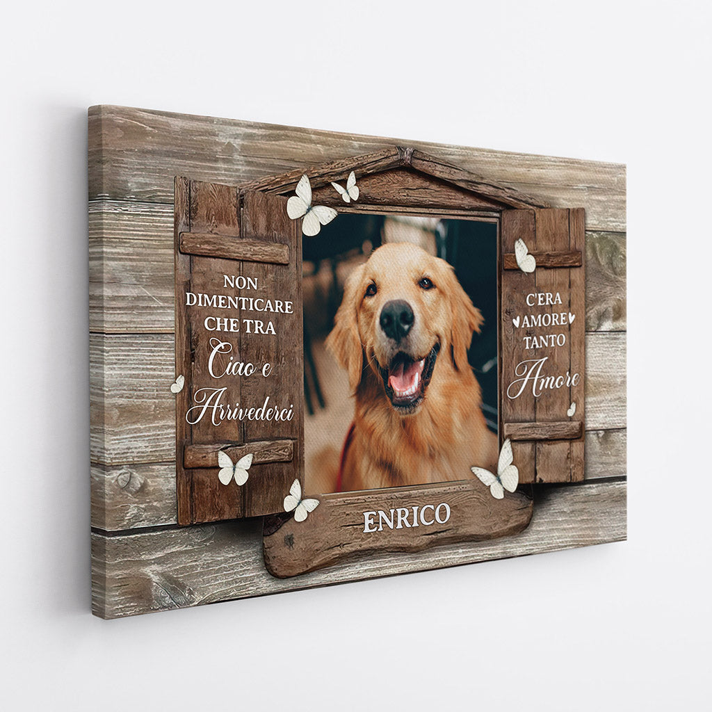 1036COT2 Regali personalizzati tela commemorativo cane amanti dei cani