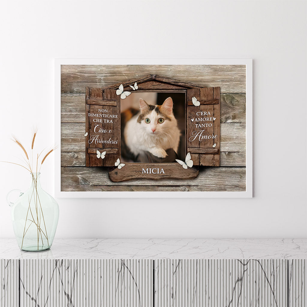 1036SOT3 Regali personalizzati poster commemorativo gatto amanti dei gatti