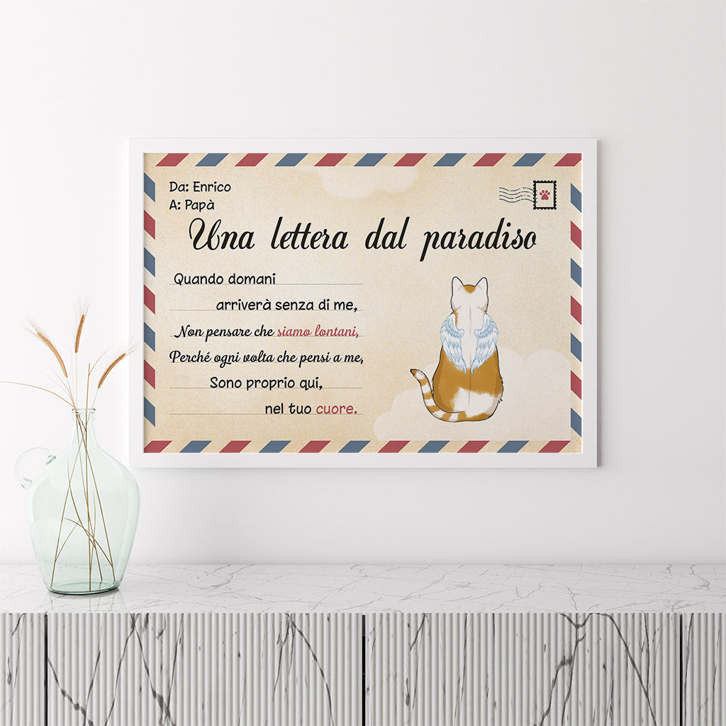 1042SOT3 Regali personalizzati poster gatto amanti dei gatti