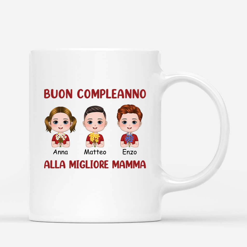 1097MOT1 Regali personalizzati tazze buon complanno mammma