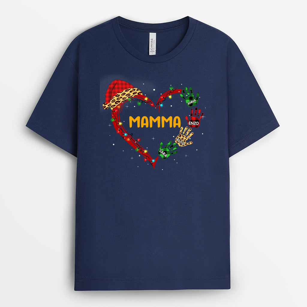 Maglietta Cuore della nonna, mamma Personalizzata
