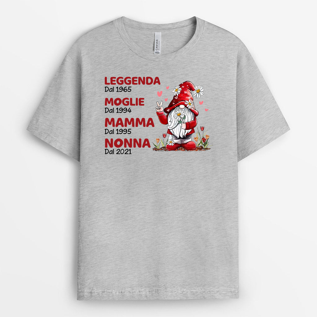 Maglietta Leggenda Moglie Mamma Personalizzata