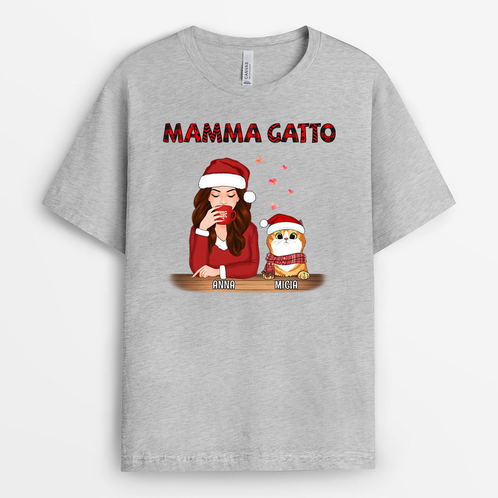 Maglietta Mamma Gatto Personalizzata