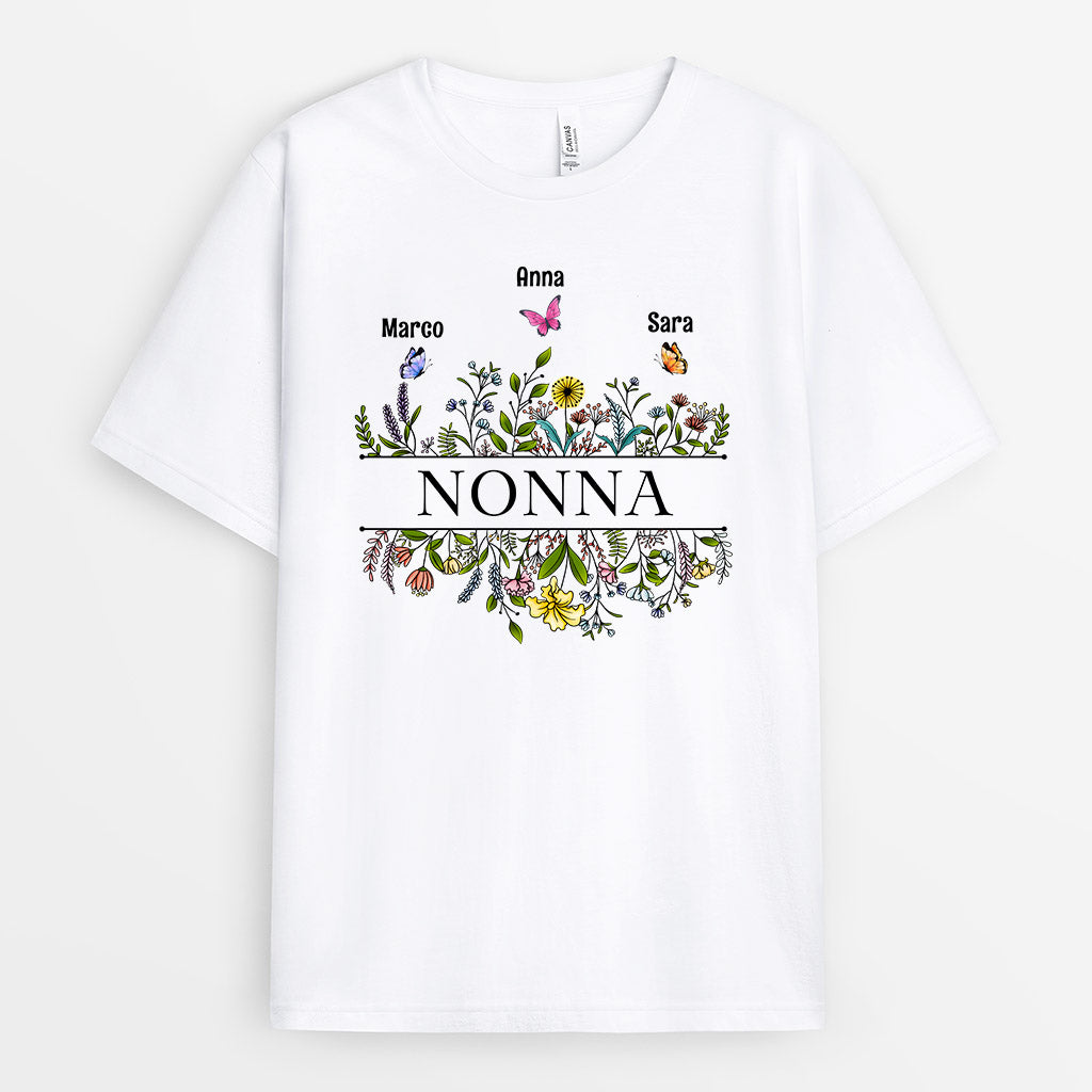 Maglietta Giardino della Mamma/Nonna Personalizzata