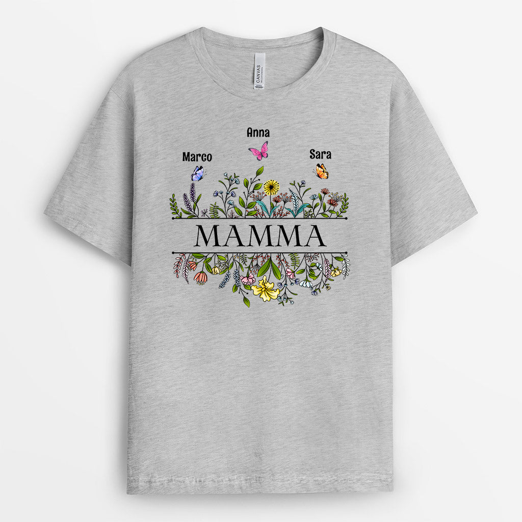 Maglietta Giardino della Mamma/Nonna Personalizzata
