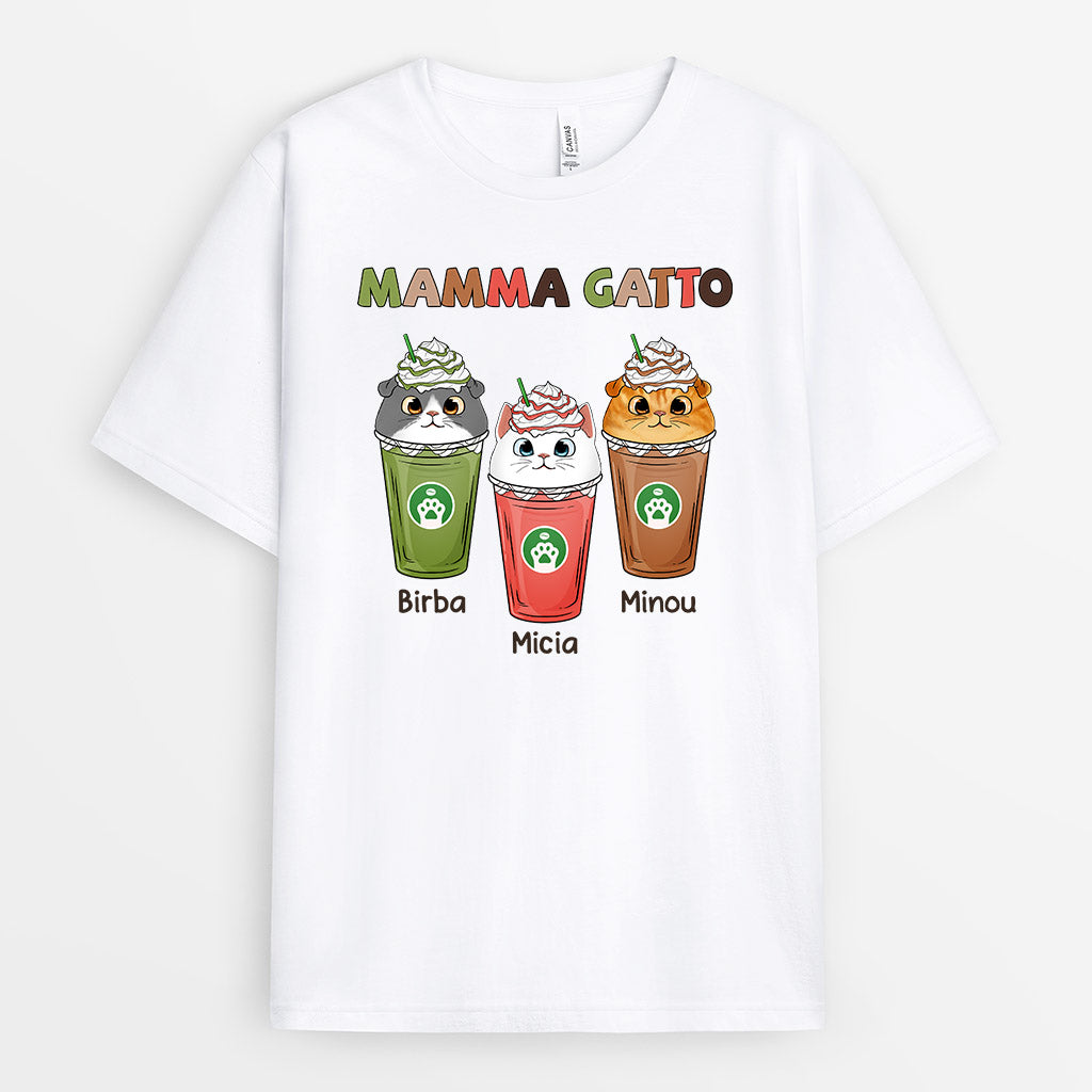Maglietta Mamma Gatto Personalizzata