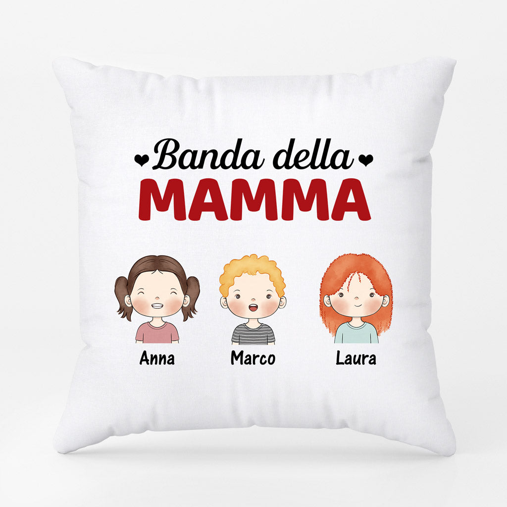 0845POT1 Regali personalizzati cuscino la banda di mamma nonna figli nipoti mamma nonna_2c4e60e3 d484 4f43 9d01 5e3fde0e3593