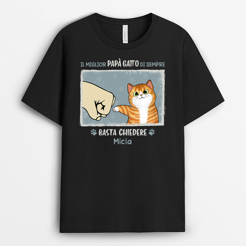0848AOT1 Regali personalizzati magliette papa gatto amanti dei gatti_333b1556 48e8 4132 ad10 55ffed760ec9