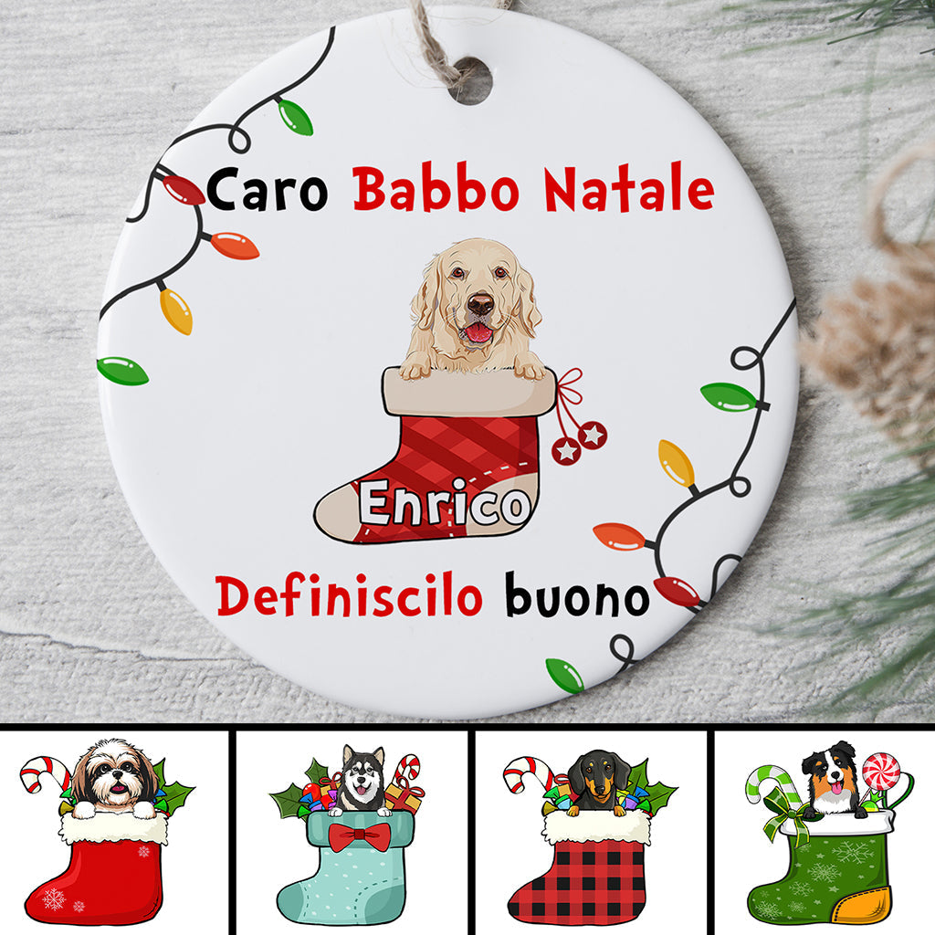 Ornamento Fidanzato Personalizzato - Mondo Regalo