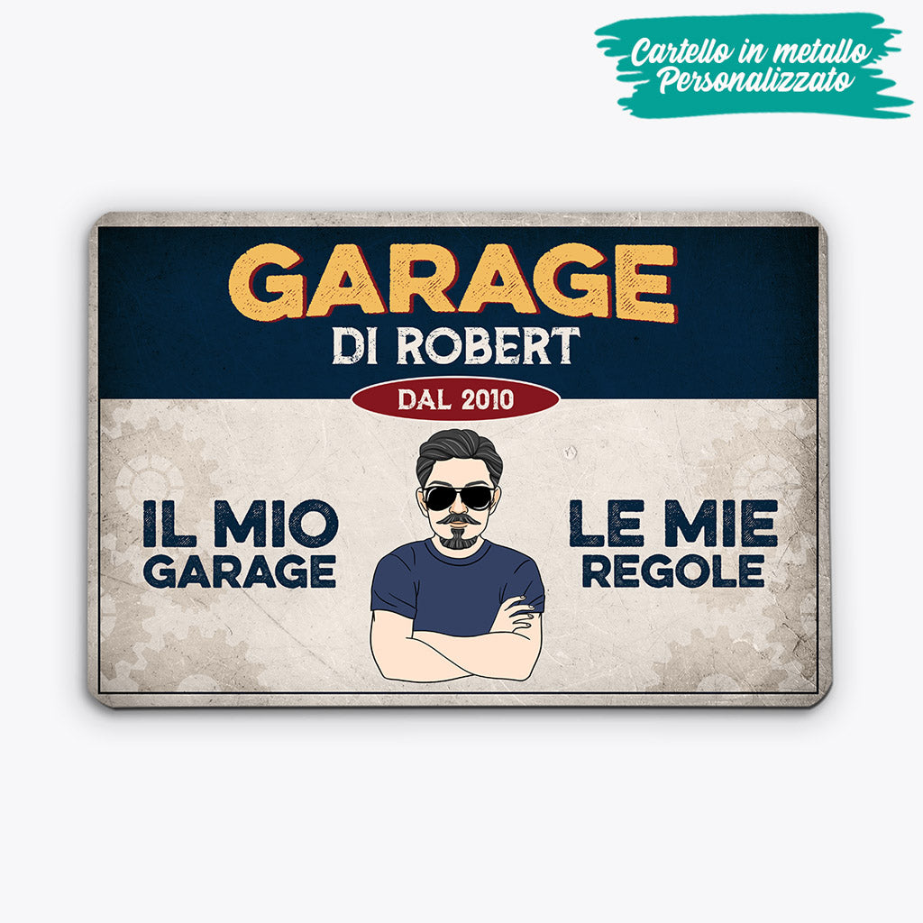 Cartello In Metallo Personalizzato Con Cognome E Monogramma – Per Matrimonio, Ingresso, Esterni – Varie Dimensioni E Colori