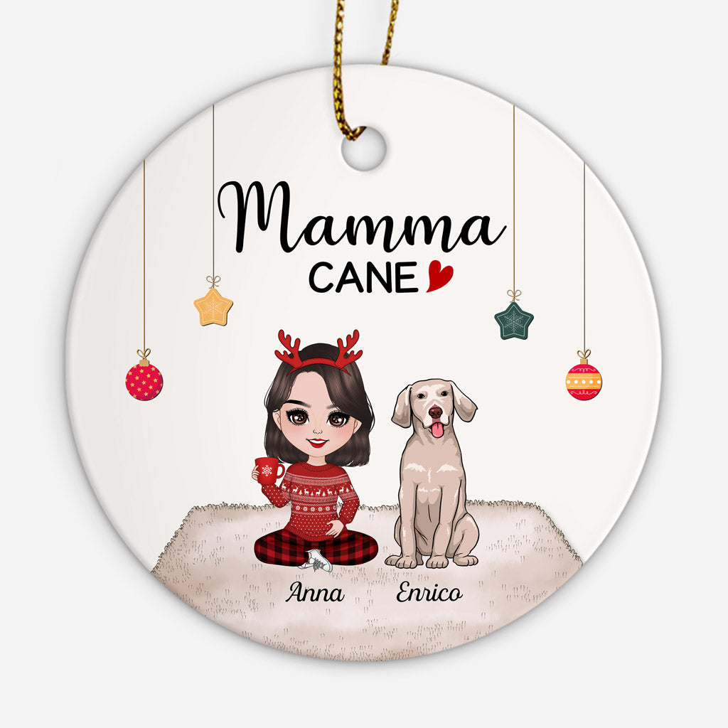 Ornamento Mamma Cane Personalizzato